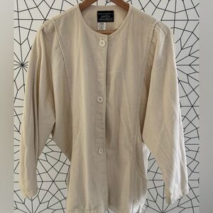 Vintage Patty Woodard Corduroy Jacket | 80s Minimalist Oversized Fit